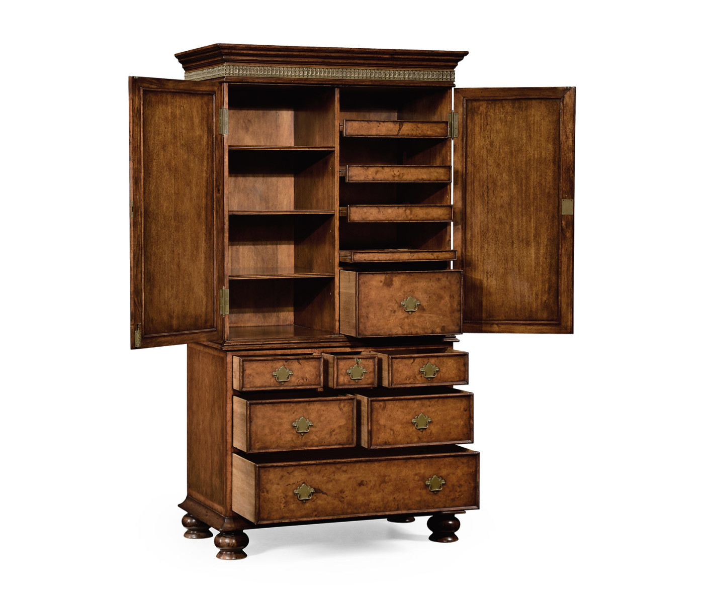 Walnut gentleman's wardrobe