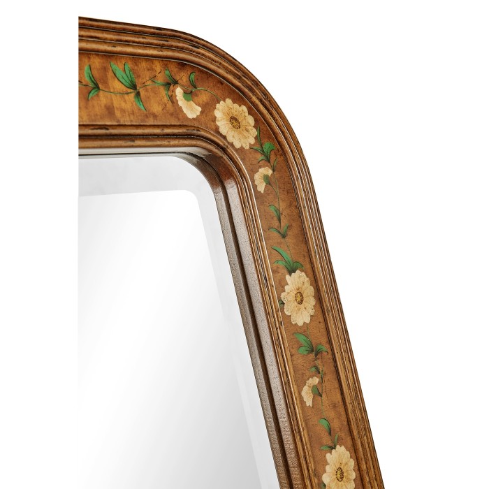 Satinwood & Painted Cheval Mirror (Full Length)