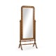 Satinwood & Painted Cheval Mirror (Full Length)