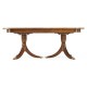 Regency Crotch Walnut Extending Dining Table 76