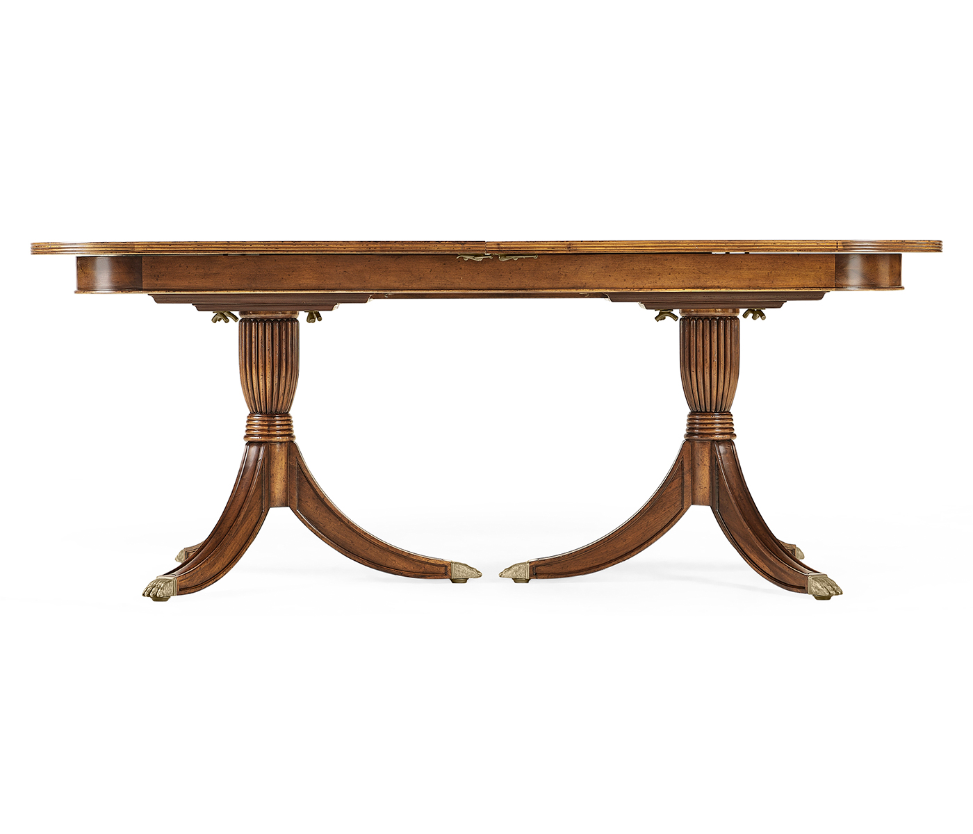 Regency Crotch Walnut Extending Dining Table