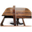 Regency Crotch Walnut Extending Dining Table