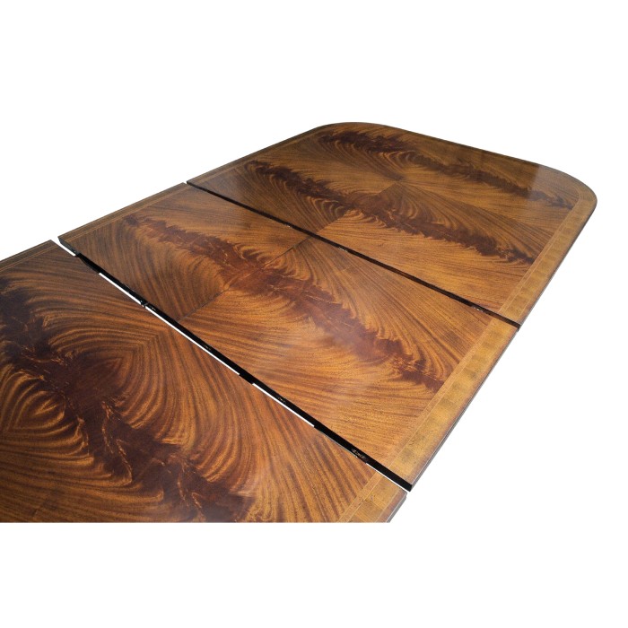 Regency Crotch Walnut Extending Dining Table 76