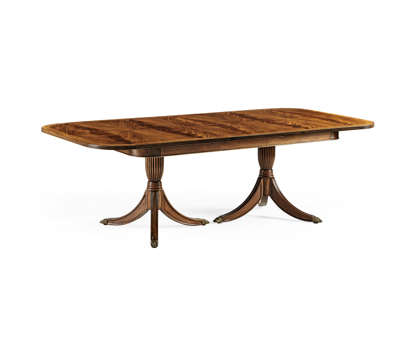 Regency Crotch Walnut Extending Dining Table