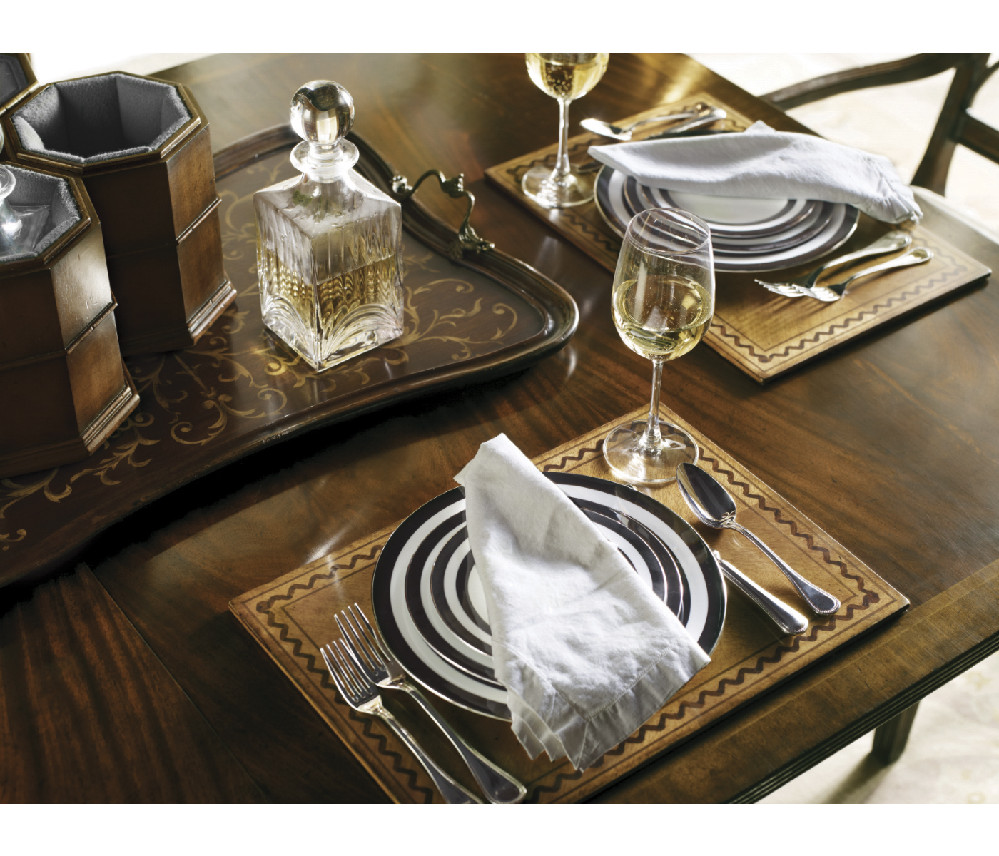 Regency Crotch Walnut Extending Dining Table