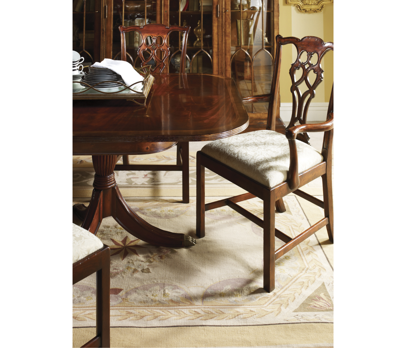 Regency Mahogany Extending Dining Table