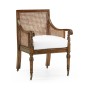 Walnut Caned Bergere Chair