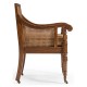 Walnut Caned Bergere Chair