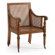 Walnut Caned Bergere Chair