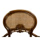 French Style Salon Arm Chair with Caned Back