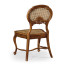 French Style Salon Side Chair with Caned Back