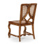 Continental Side Chair with Panelled Caned Back