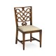 Walnut Serpentine Open Back Dining Side Chair