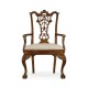 Chippendale Ribbon Back Arm Chair (Mahogany)