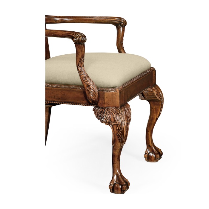 Chippendale Ribbon Back Arm Chair (Mahogany)