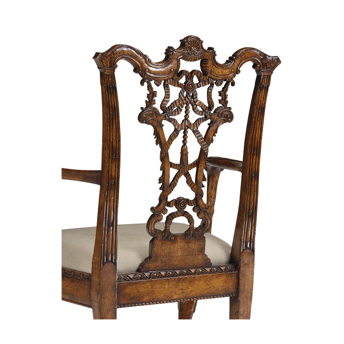 Chippendale ribbon back side chair (Mahogany)
