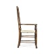 Casual Ladderback Golden Ale Dining Arm Chair