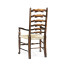 Casual Ladderback Golden Ale Dining Arm Chair