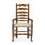 Traditional Ladderback Walnut Dining Arm Chair