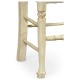 Traditional Ladderback Grey Painted Dining Side Chair