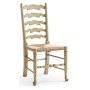 Traditional Ladderback Grey Painted Dining Side Chair