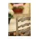 Traditional Ladderback Grey Painted Dining Side Chair
