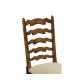 Traditional Ladderback Walnut Dining Side Chair