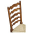 Traditional Ladderback Walnut Dining Side Chair