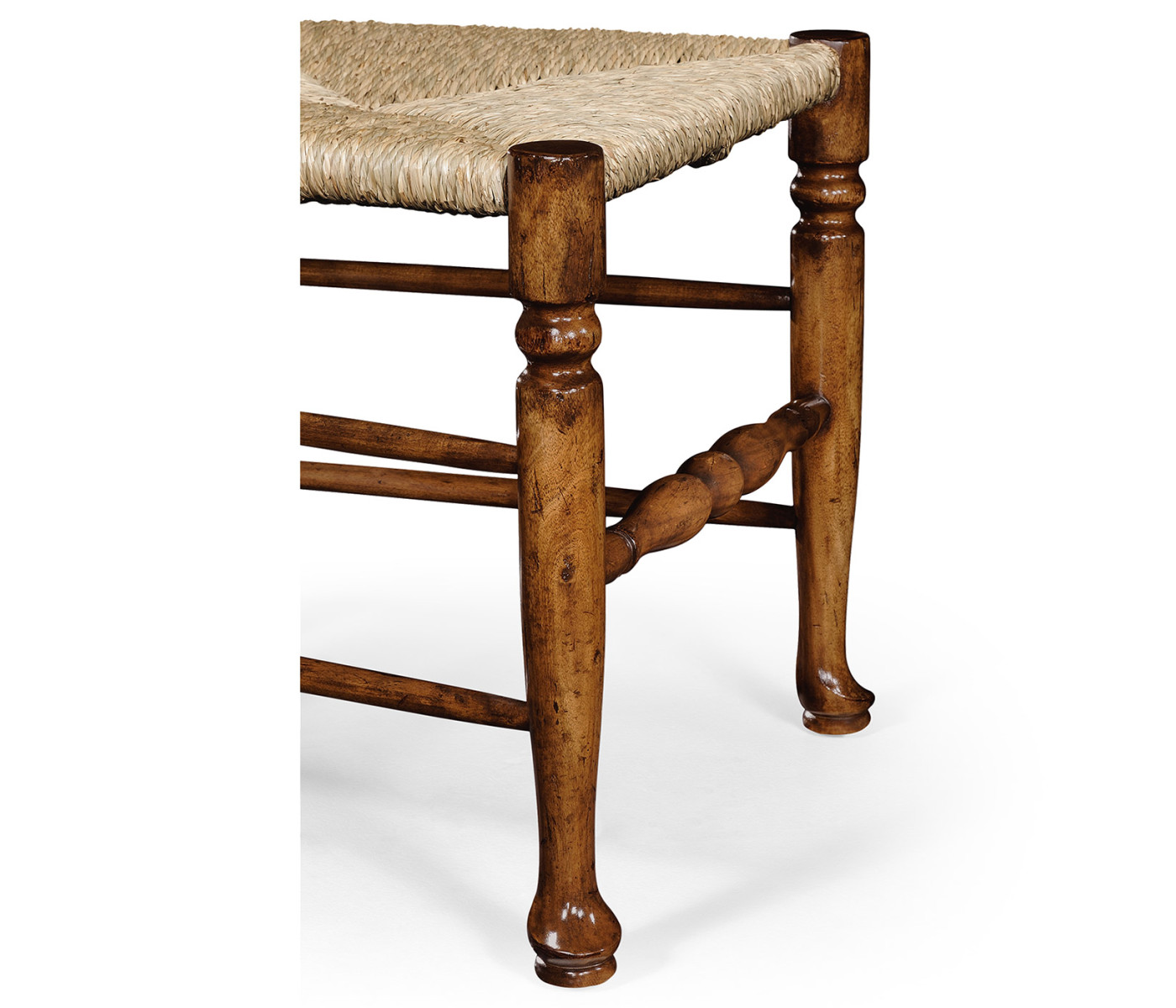 Traditional Ladderback Walnut Dining Side Chair