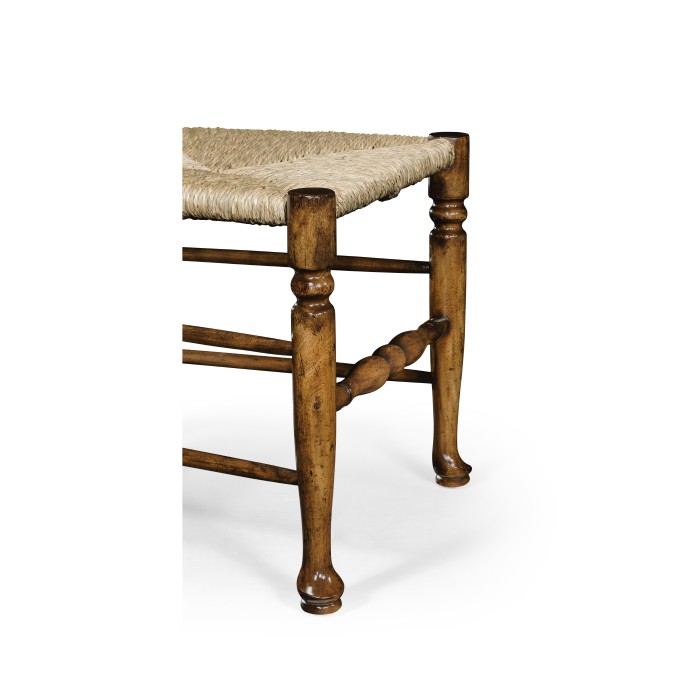 Traditional Ladderback Walnut Dining Side Chair