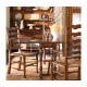Traditional Ladderback Walnut Dining Side Chair