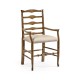 Casual Triangular Ladderback Arm Chair