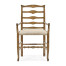 Casual Triangular Ladderback Arm Chair