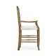 Casual Triangular Ladderback Arm Chair