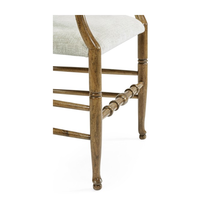 Casual Triangular Ladderback Arm Chair