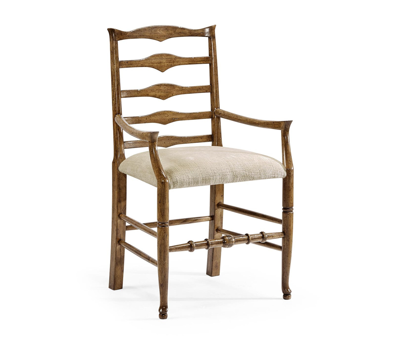 Casual Triangular Ladderback Arm Chair