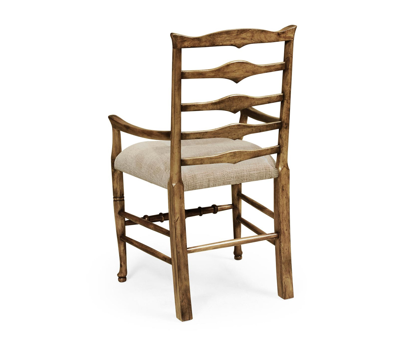 Casual Triangular Ladderback Arm Chair