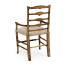 Casual Triangular Ladderback Arm Chair