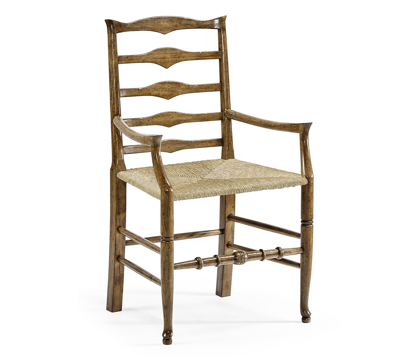 Casual Triangular Ladderback Arm Chair
