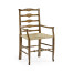 Casual Triangular Ladderback Arm Chair