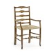 Casual Triangular Ladderback Arm Chair