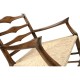 Traditional Triangular Ladderback Arm Chair