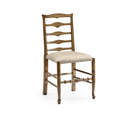Casual Triangular Ladderback Side Chair