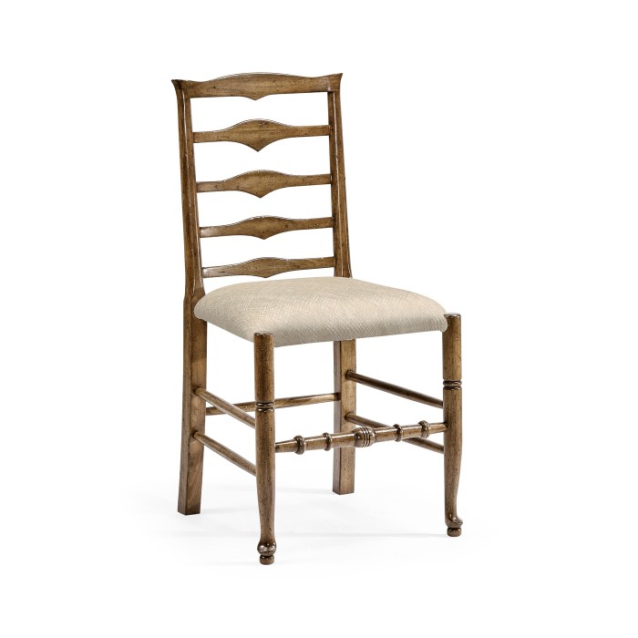 Casual Triangular Ladderback Side Chair