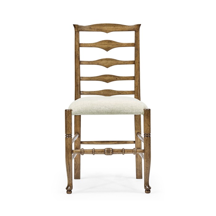 Casual Triangular Ladderback Side Chair