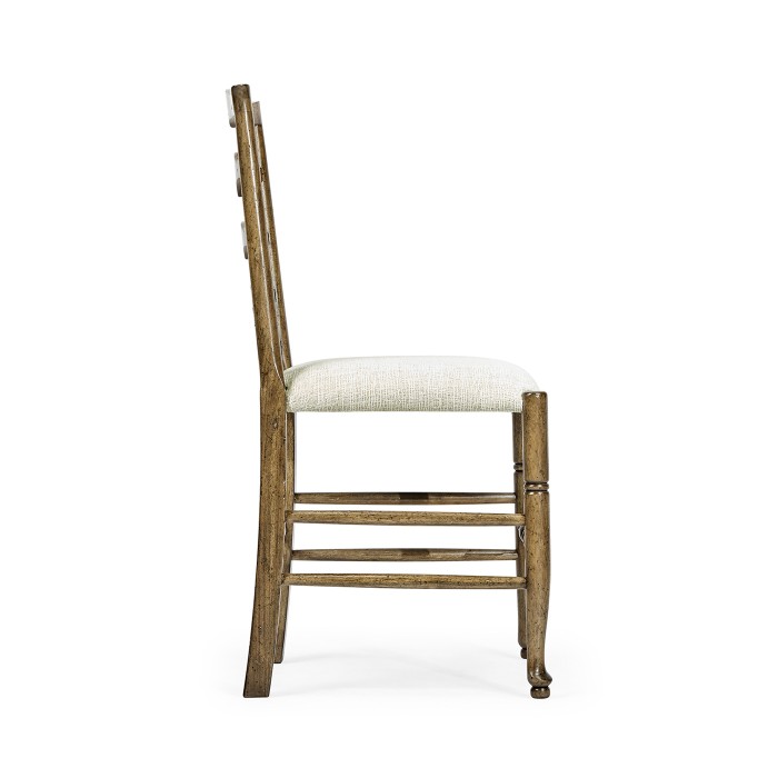 Casual Triangular Ladderback Side Chair