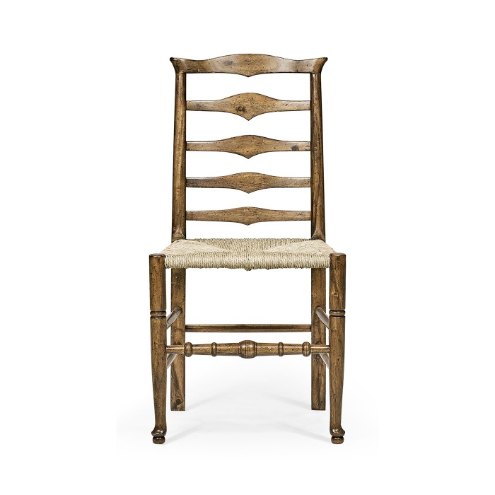 Casual Triangular Ladderback Side Chair