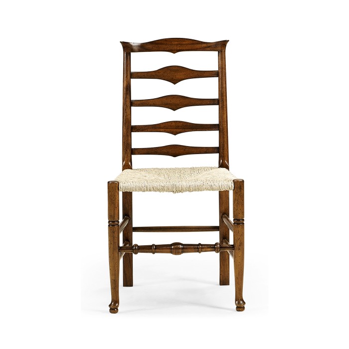 Traditional Triangular Ladderback Side Chair