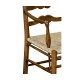 Ladder Back Country Arm Chair with Rushed Seat