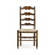 Ladder Back Country Side Chair with Rushed Seat